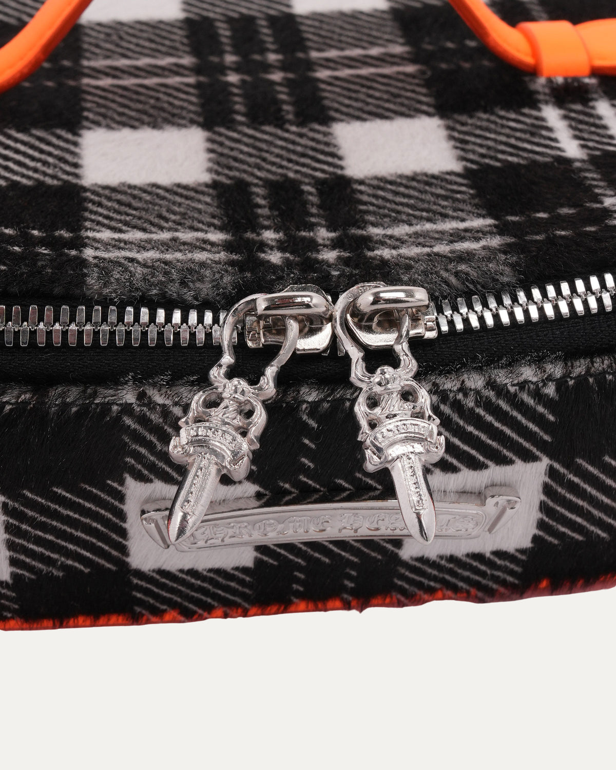 Plaid Pony Hair Jewelry Case