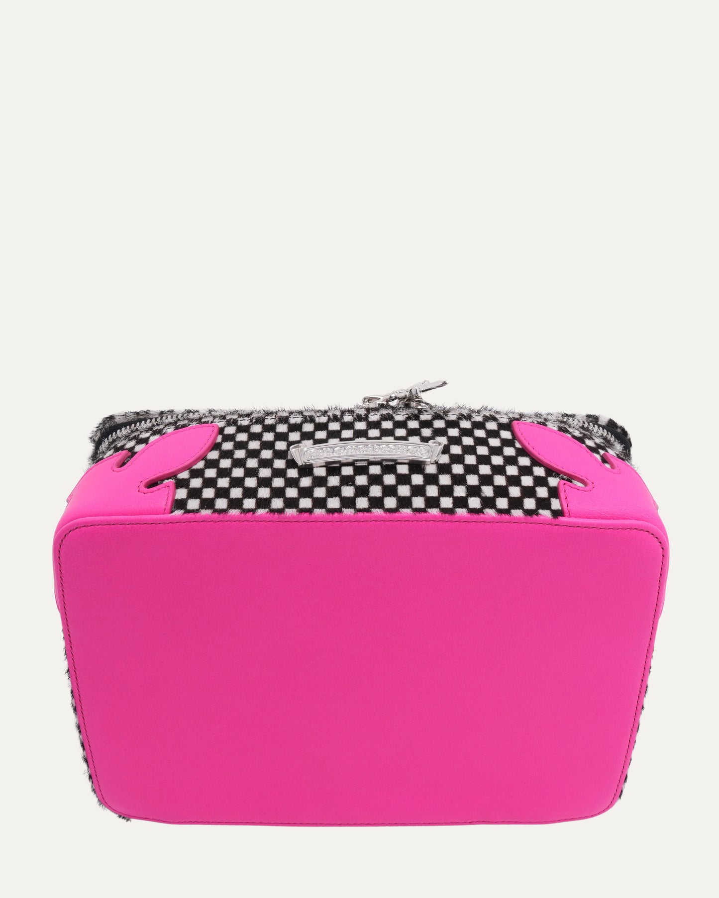 Houndstooth Pony Hair Jewelry Case