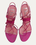 Galliano Era Hot Pink Heel With Rhinestone Detail