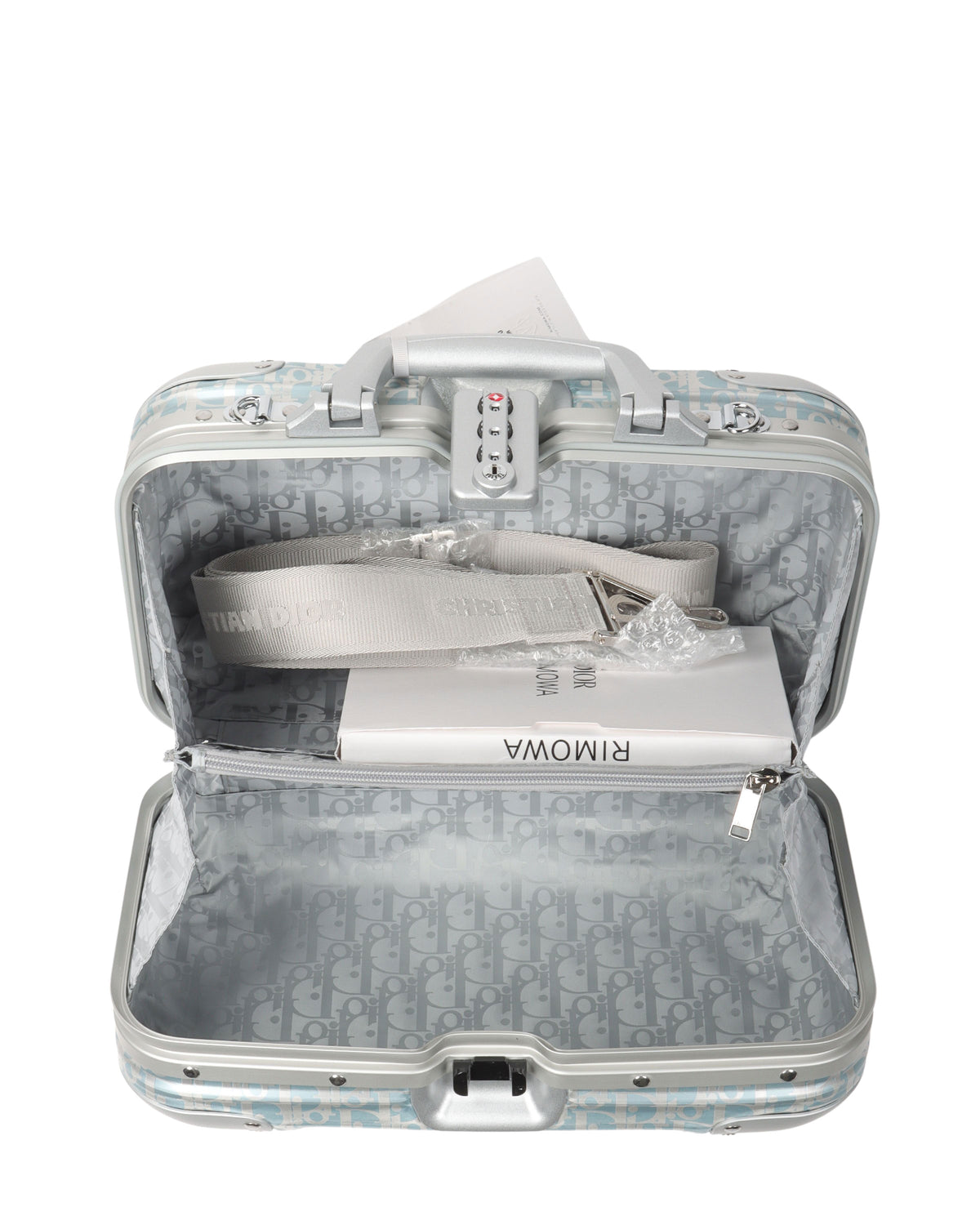 Dior Oblique Carry-On Case Aluminum