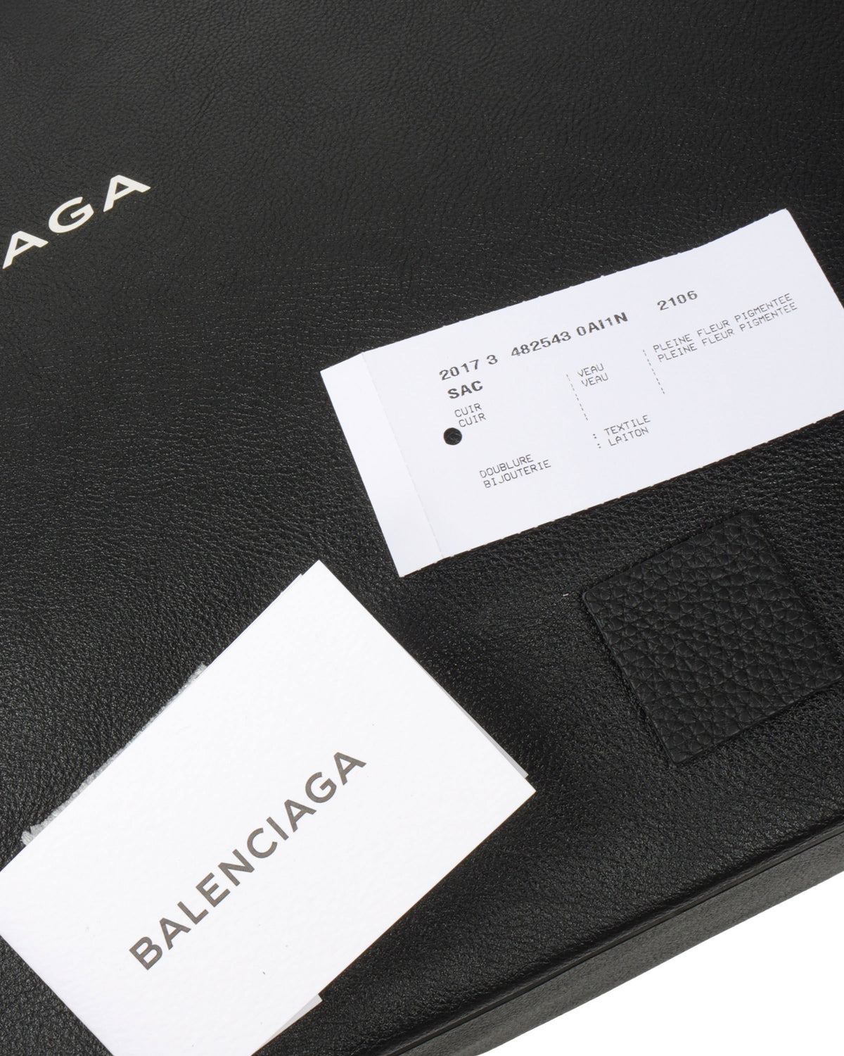Leather Shopping Tote Bag