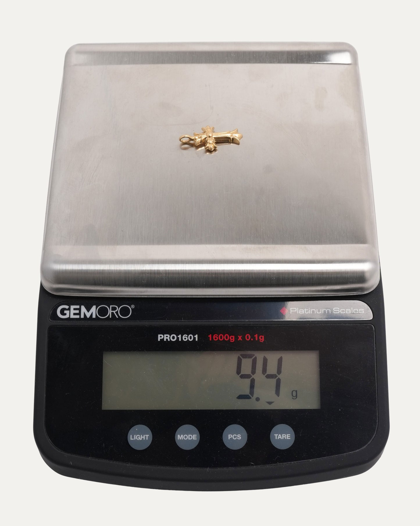 Gold Double Cross Pendant