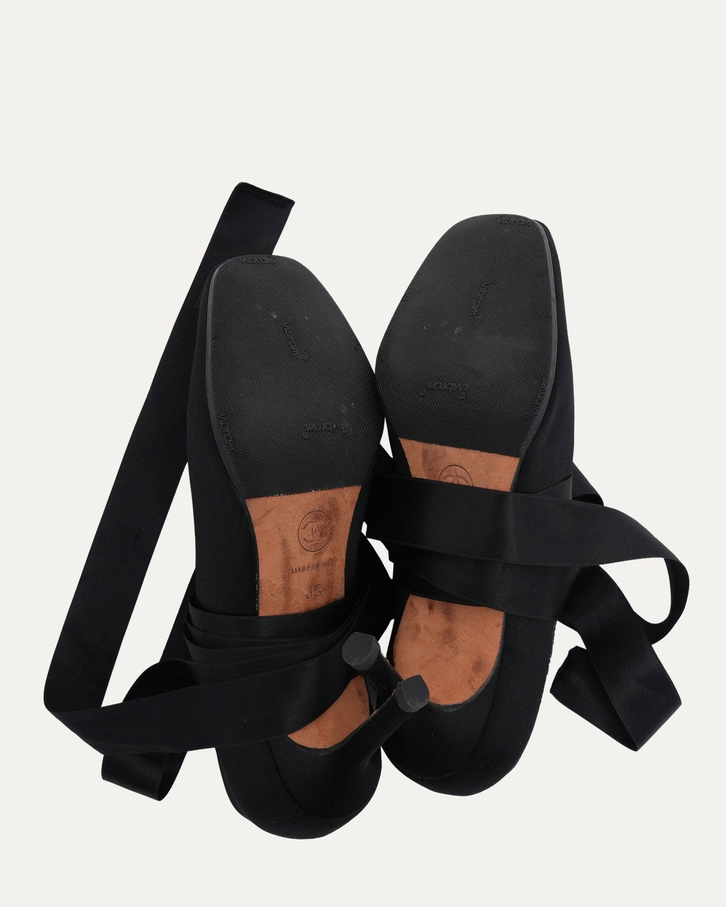 c. 2002 Satin Ballerina Shoes