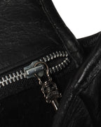 Leather & Silver Cross Shoulder Bag
