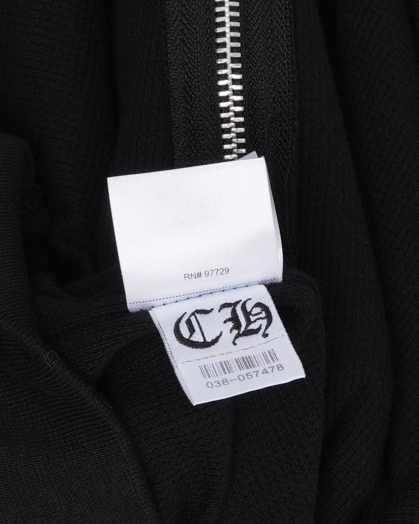 Paris Exclusive Beaded Horseshoe Logo Thermal Zip Up Hoodie
