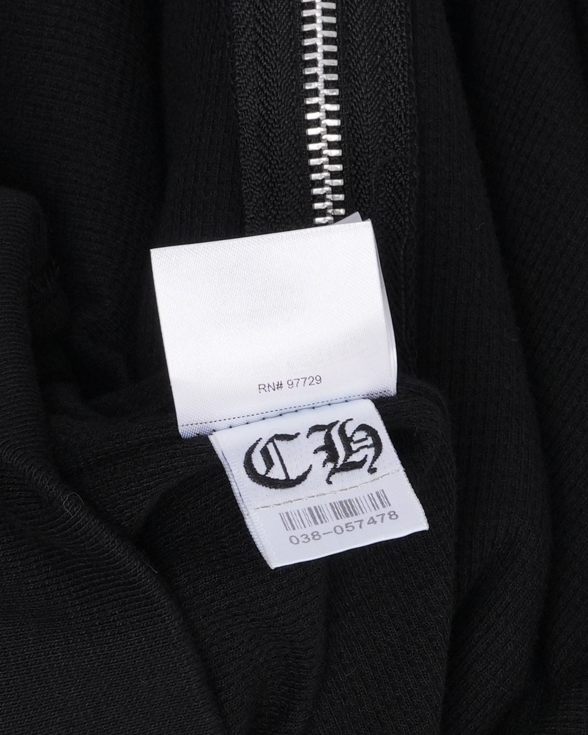 Paris Exclusive Beaded Horseshoe Logo Thermal Zip Up Hoodie