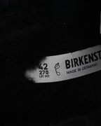 Dagger Embellished Shearling Lined Birkenstock Boston Suede Mule