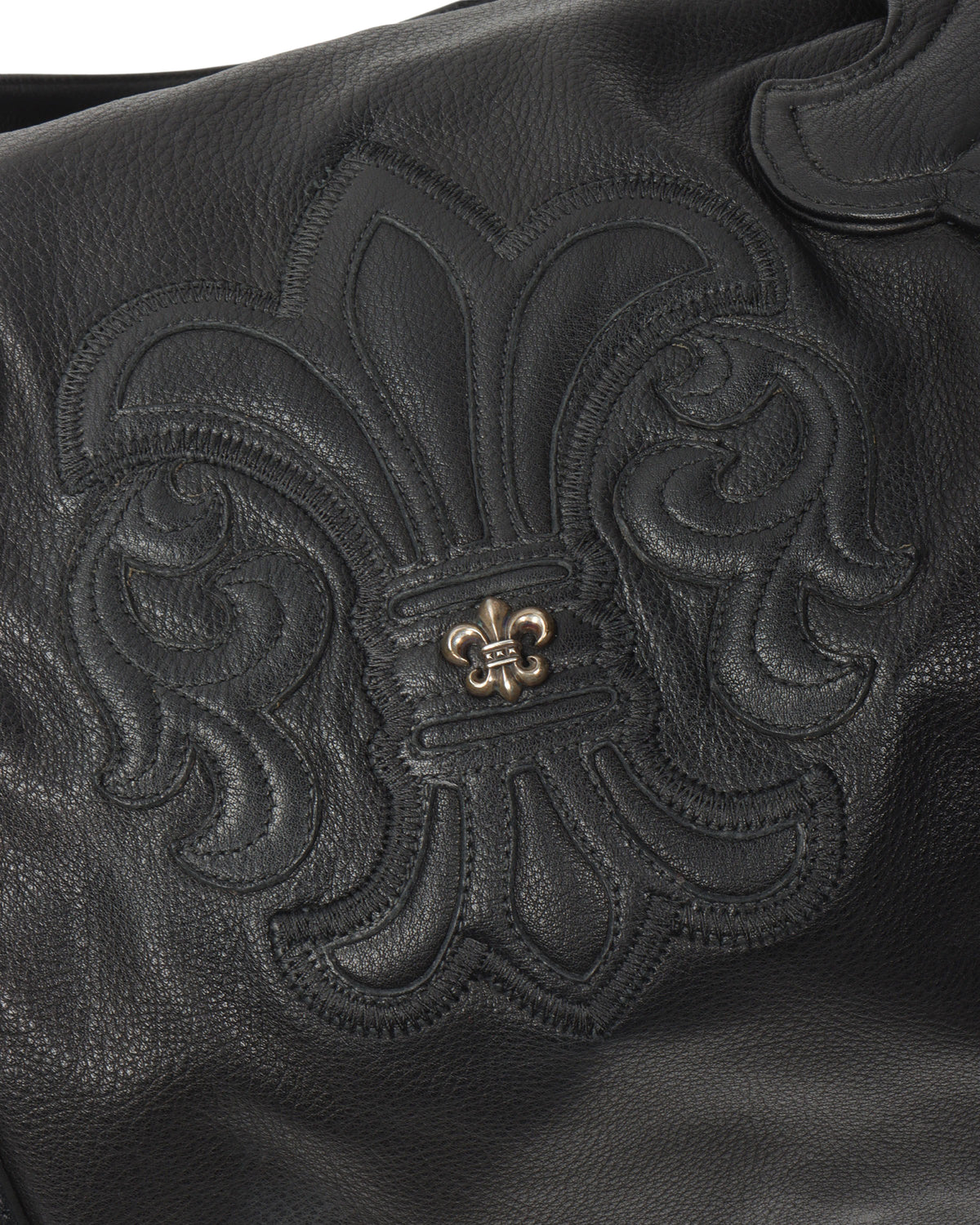 Large Embellished Fleur Duffle Bag