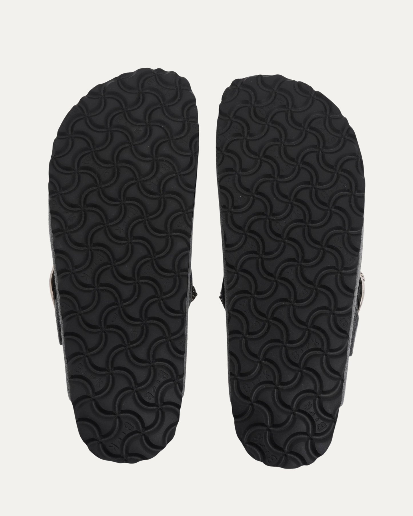 Cross Embellished Birkenstock Boston Suede Mule