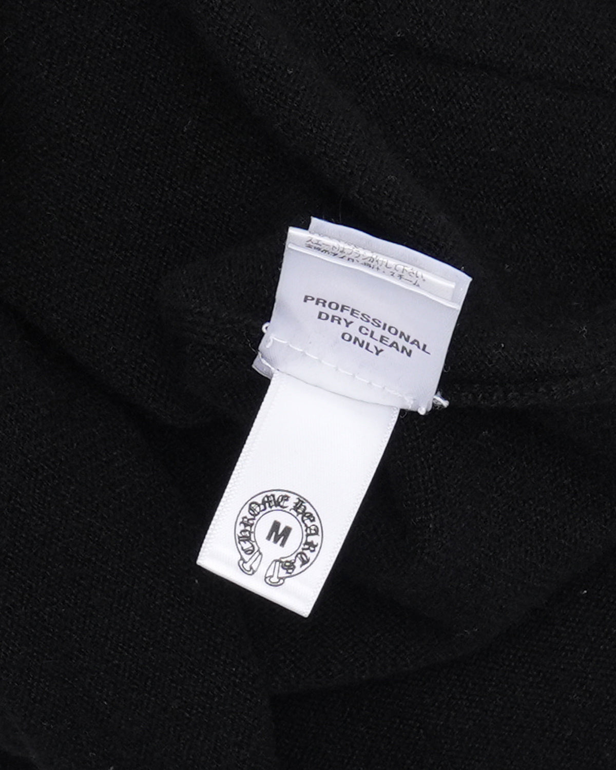 Spinal Cross Patch Cashmere Quarter Zip Hoodie