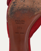 Suede Buckle Heels
