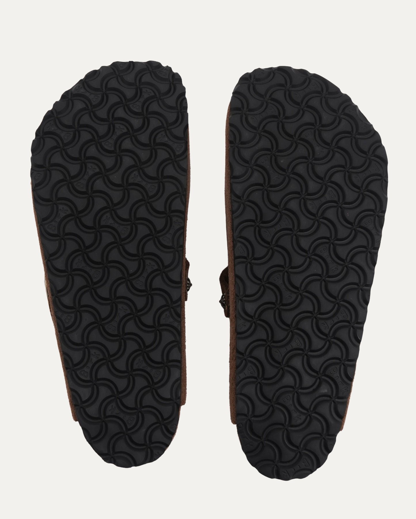 Cross Embellished Birkenstock Boston Suede Mule