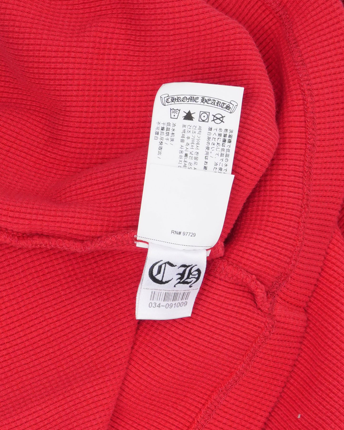 Embroidered Triple Cross Thermal Henley
