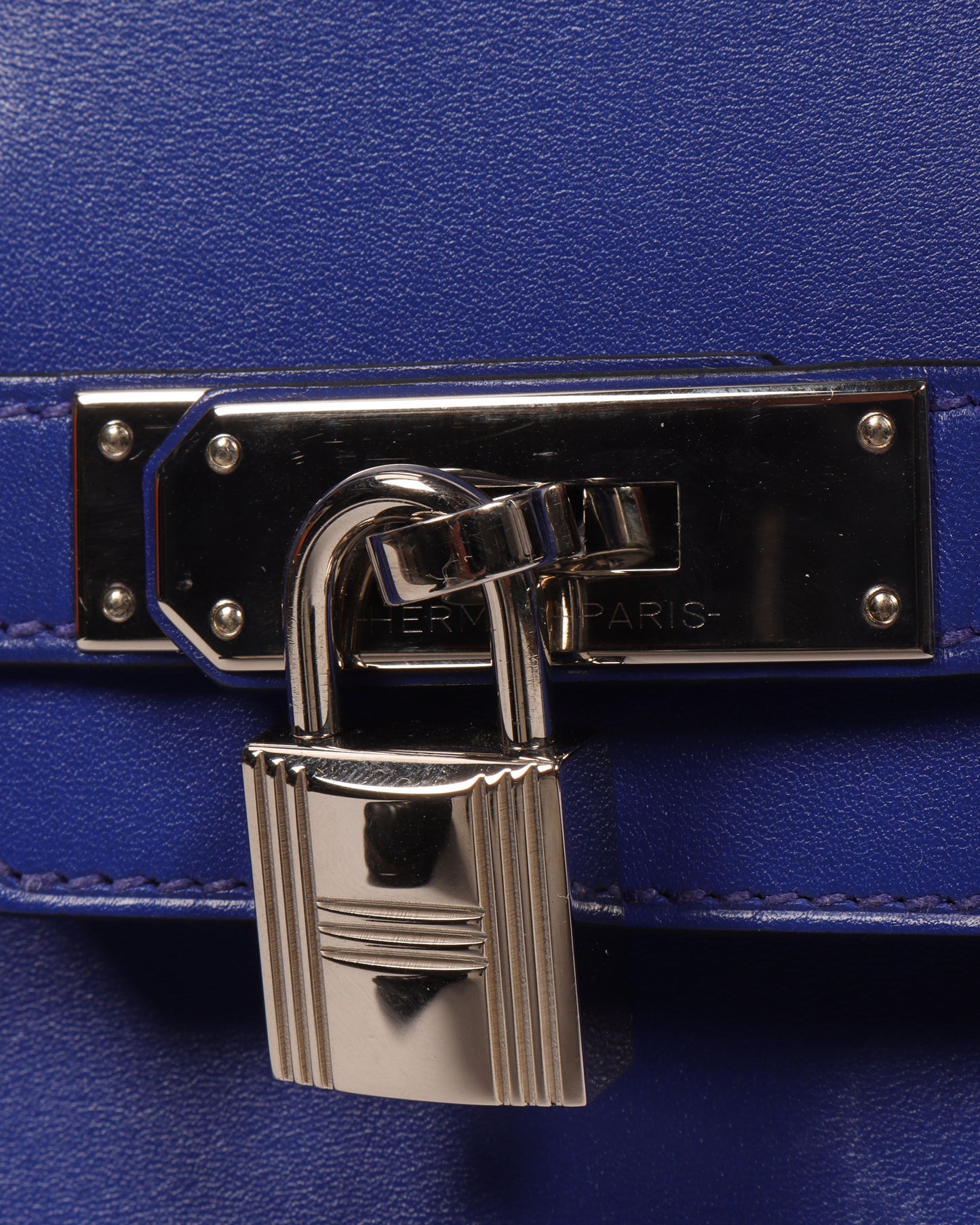 Birkin 30 Box Calf Electric Bleu