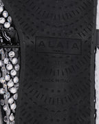 Rhinestone Embellished Mesh Mary Jane Flats