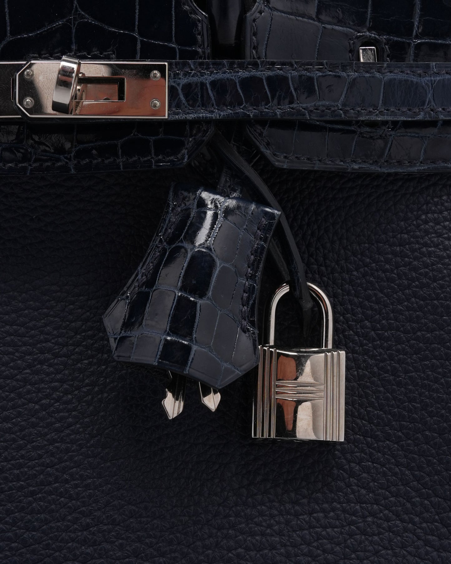 Shiny Crocodile Togo Birkin Touch 25