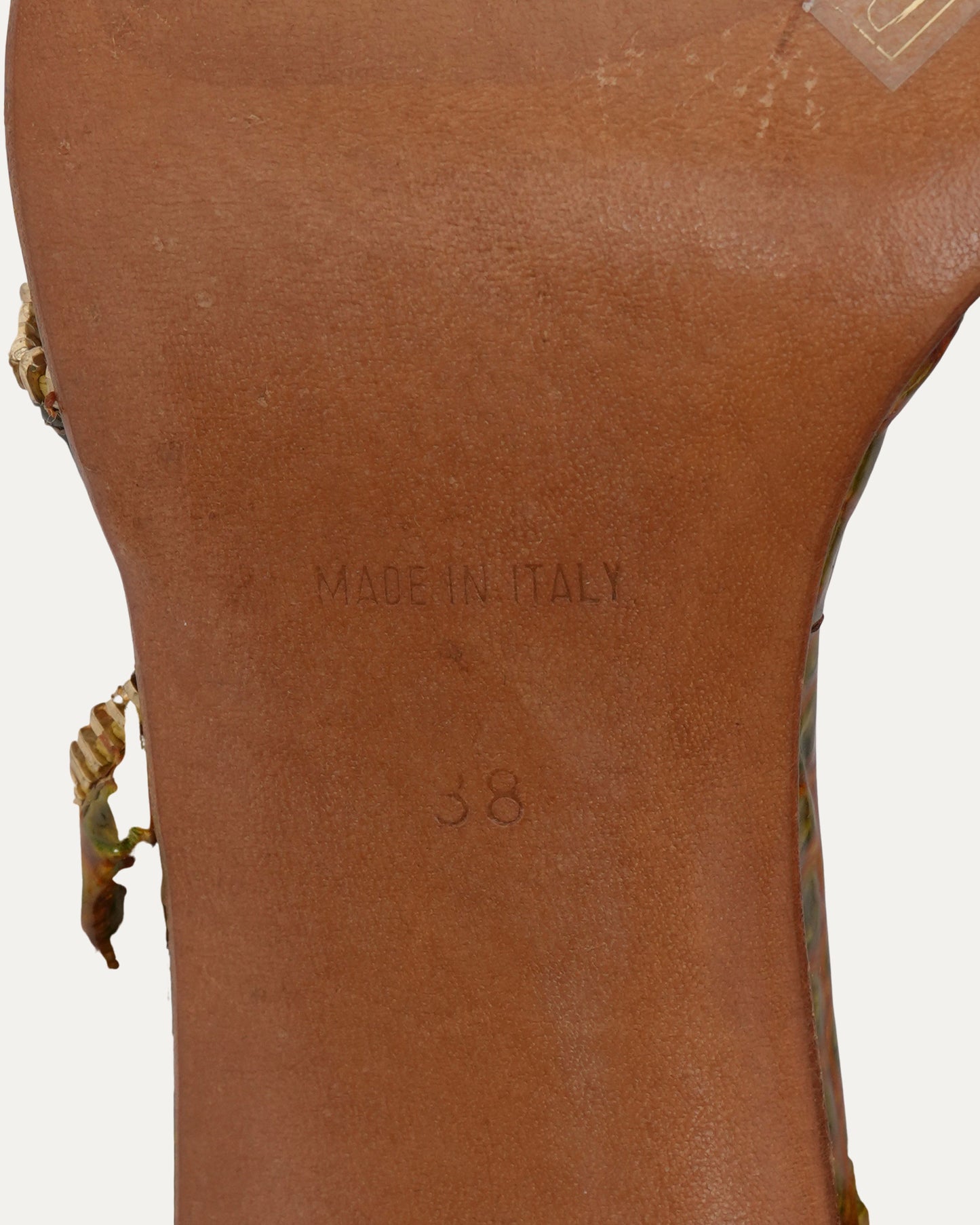 SS 2001 Croc Embossed Zipper Heels