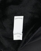 Faux Fur Lined Cobra Cross Patch Racing Jacket