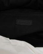 Puffy Logo-Print Leather Backpack