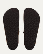 Cross Embellished Birkenstock Boston Suede Mule