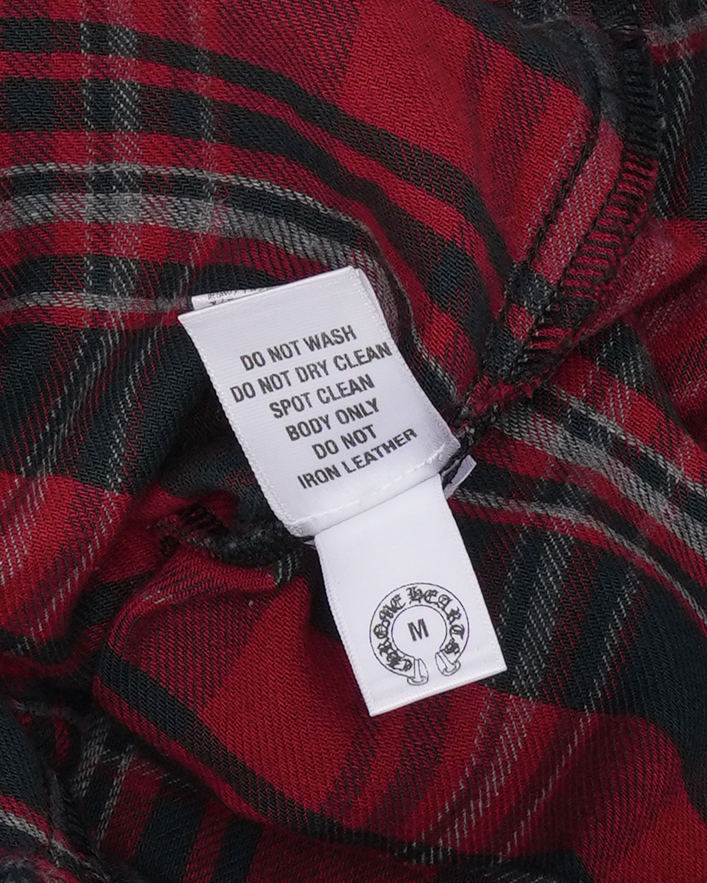 Leather Accent Flannel Shirt