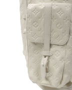 Embossed Monogram Leather Christopher Backpack