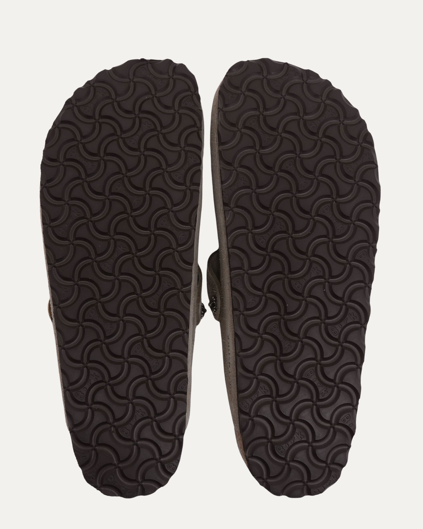 Cross Embellished Birkenstock Boston Suede Mule