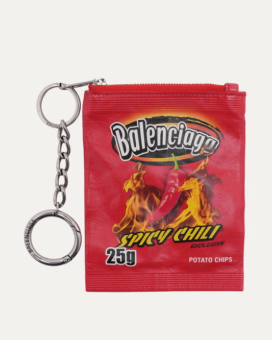 Leather Chips Bag Pouch