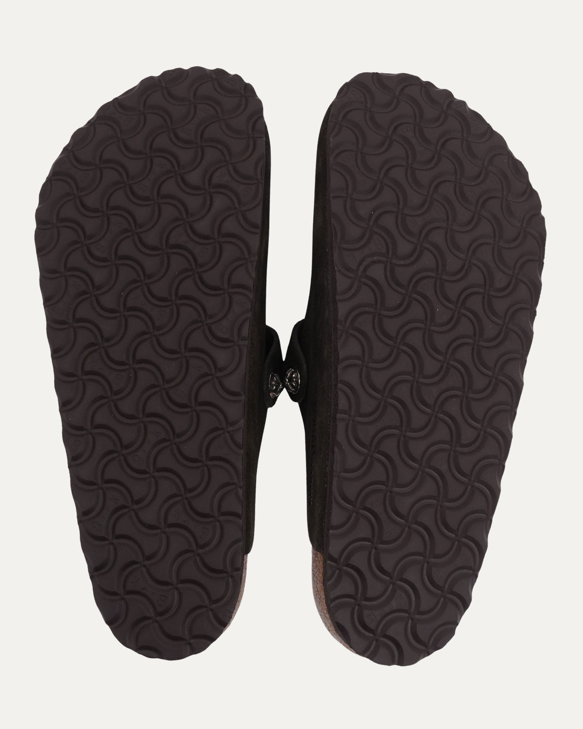 Cross Embellished Birkenstock Boston Suede Mule