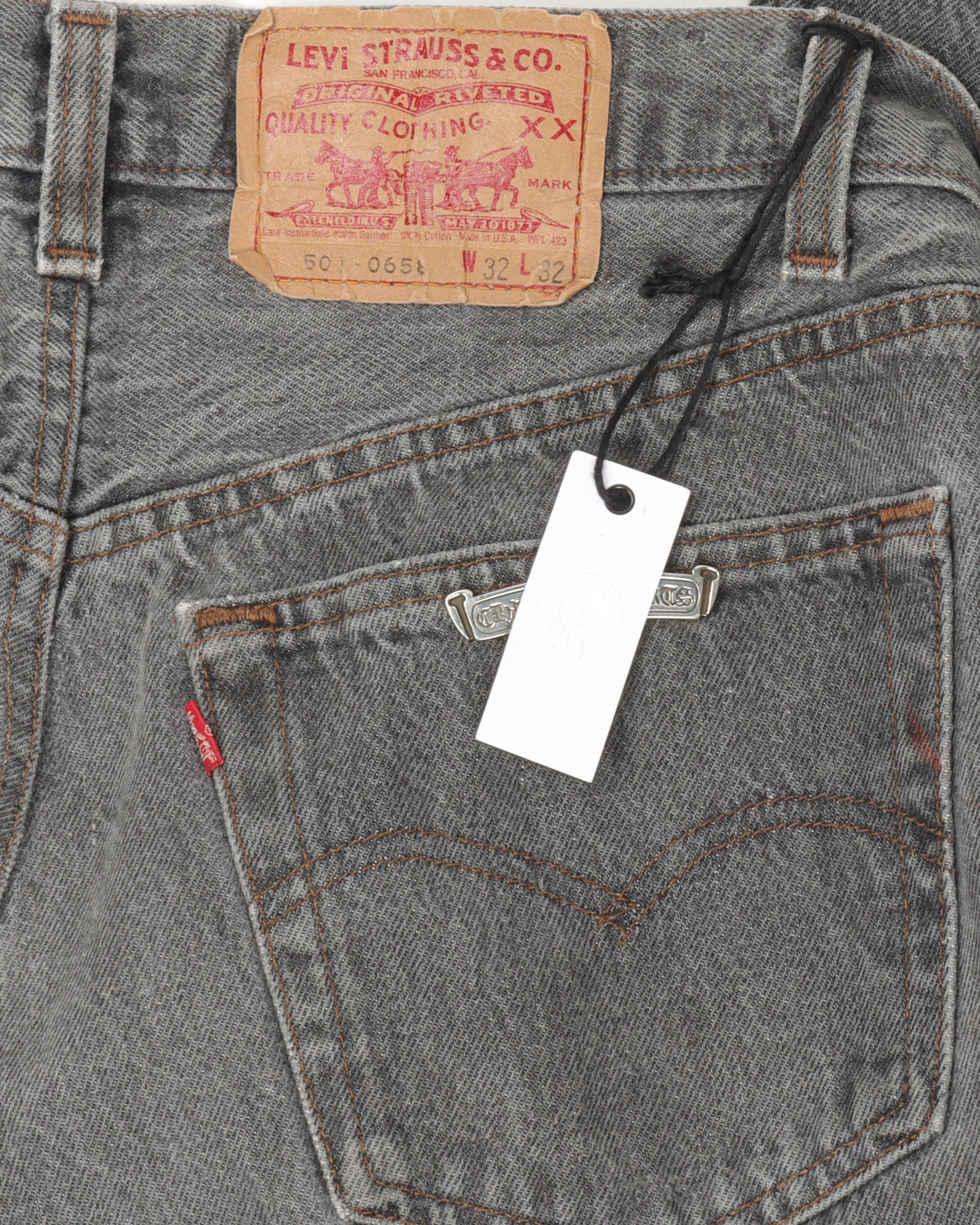 Levi's Leather Cross Patch Jeans