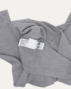 Cropped Embroidered Thermal Long Sleeve T-Shirt
