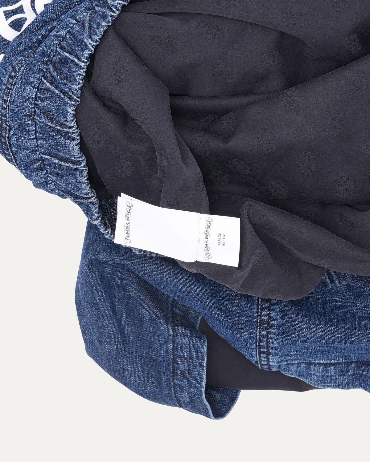 Ruckus Hooded Denim Cross Patch Jacket