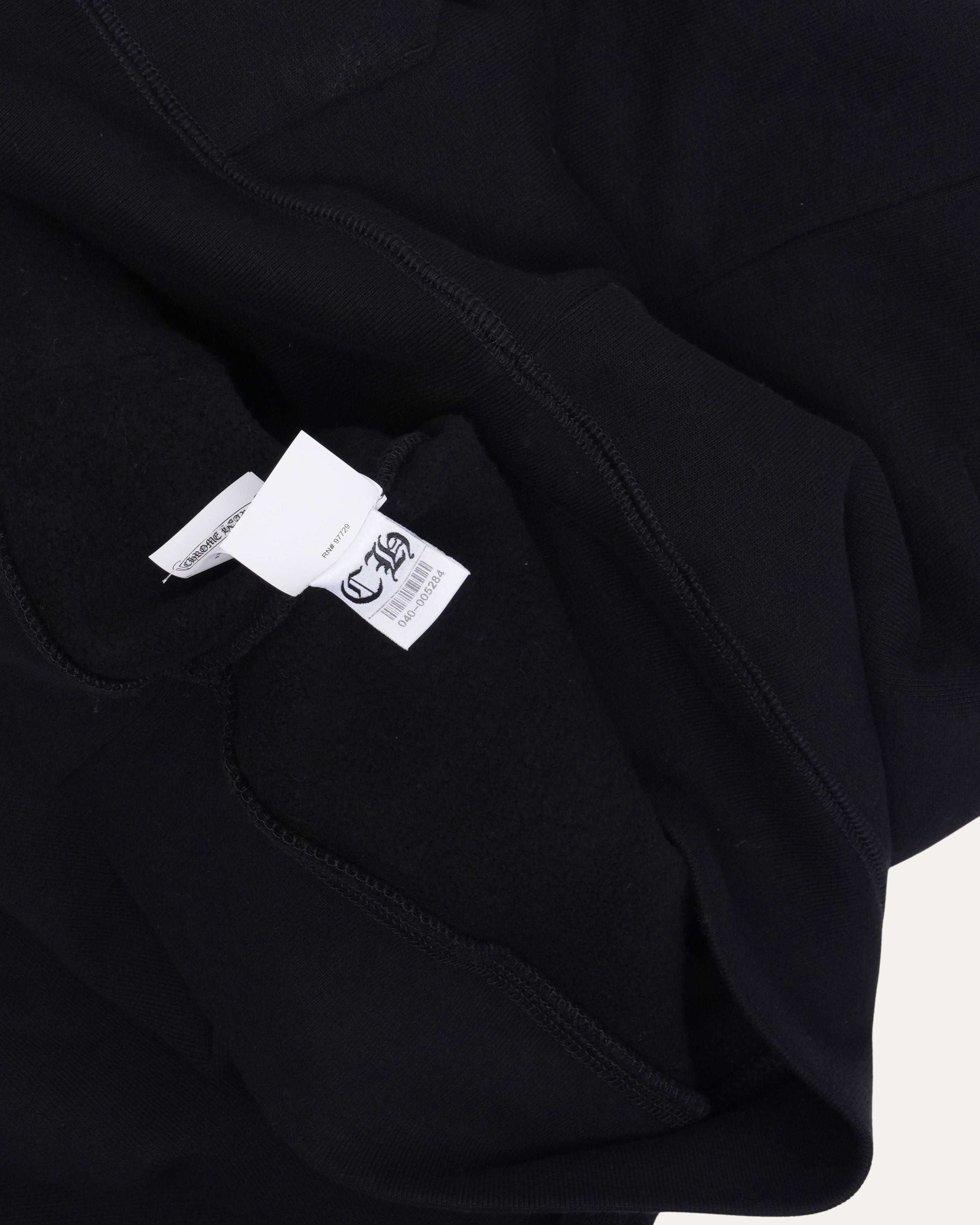 Chrome Hearts Paper Jam Cemetery Cross Patch Zip Up Hoodie