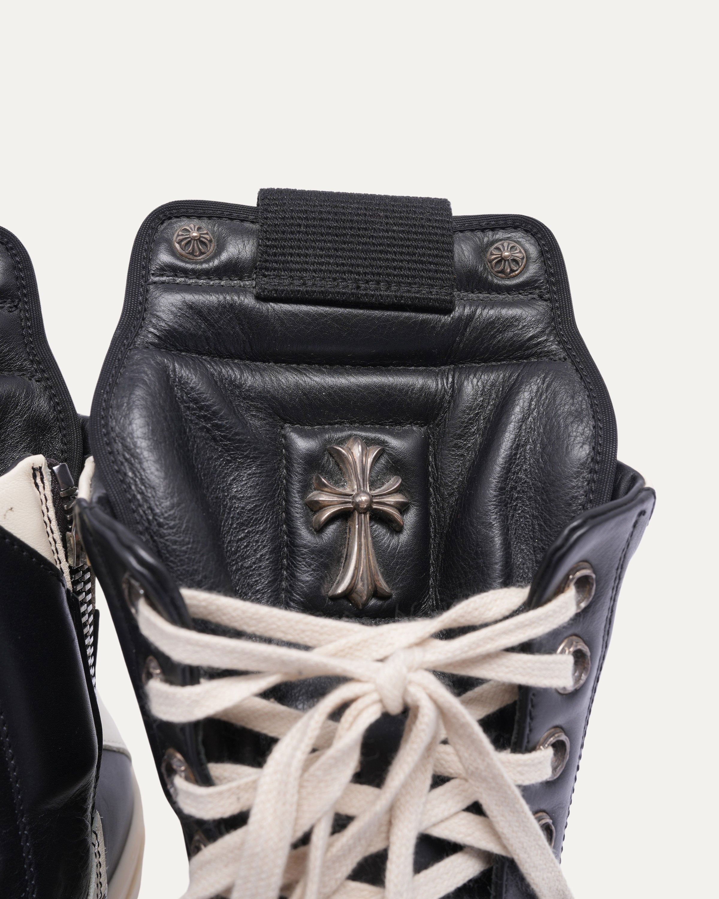Geobaskets Box Chrome Hearts Rick Owens Silver Embellished Geobaskets