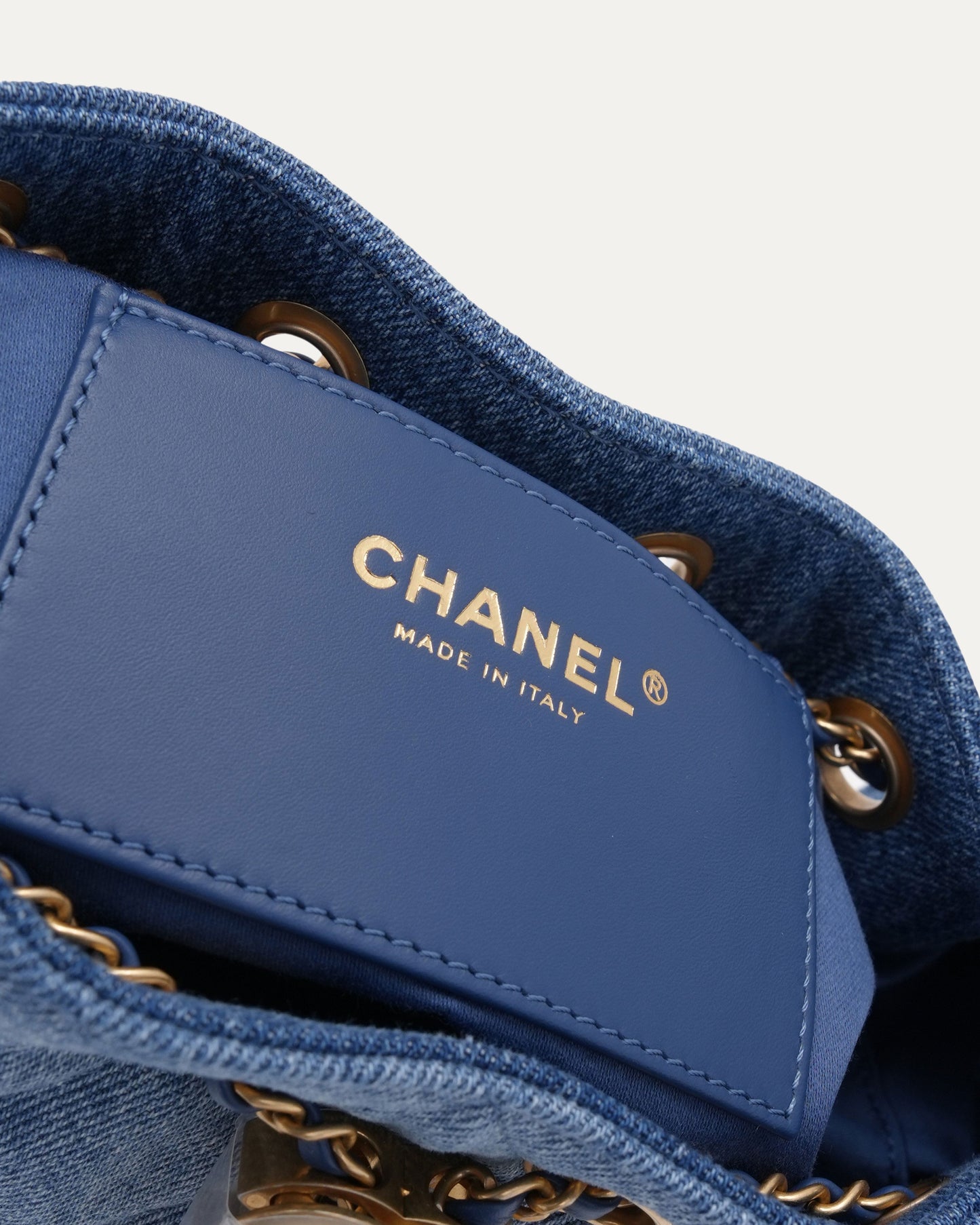 Denim Quilted Mini 25 Hobo Bag