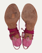 Galliano Era Hot Pink Heel With Rhinestone Detail