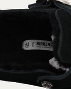 Dagger Embellished Birkenstock Boston Shearling Lined Suede Mule