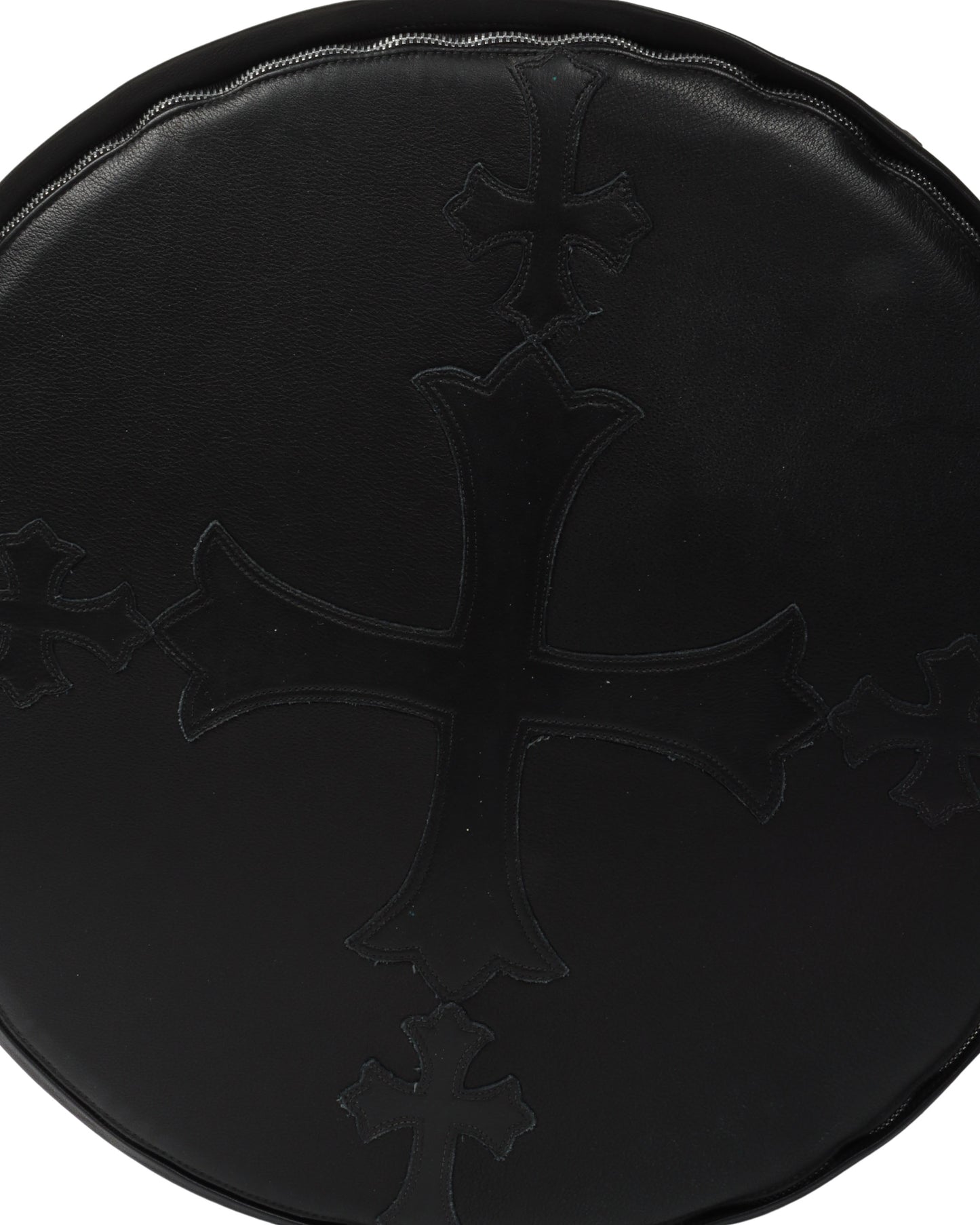 Leather Cross Patch Stool
