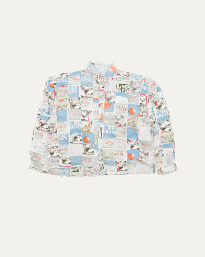 Newspaper Patchwork Shirt