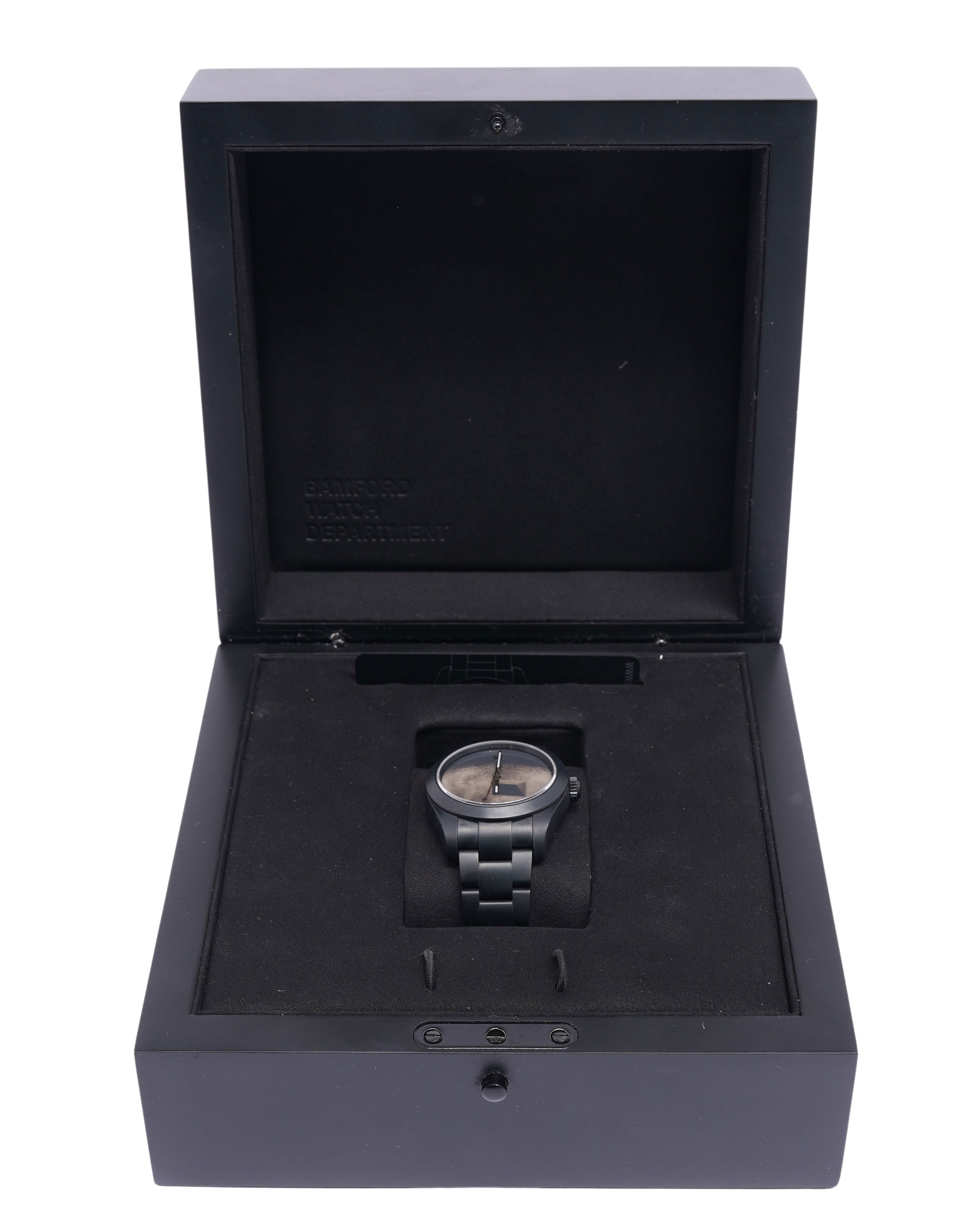 Bamford Watch Department Daniel Arsham THE BLACK MOON Milguass 40mm Watch