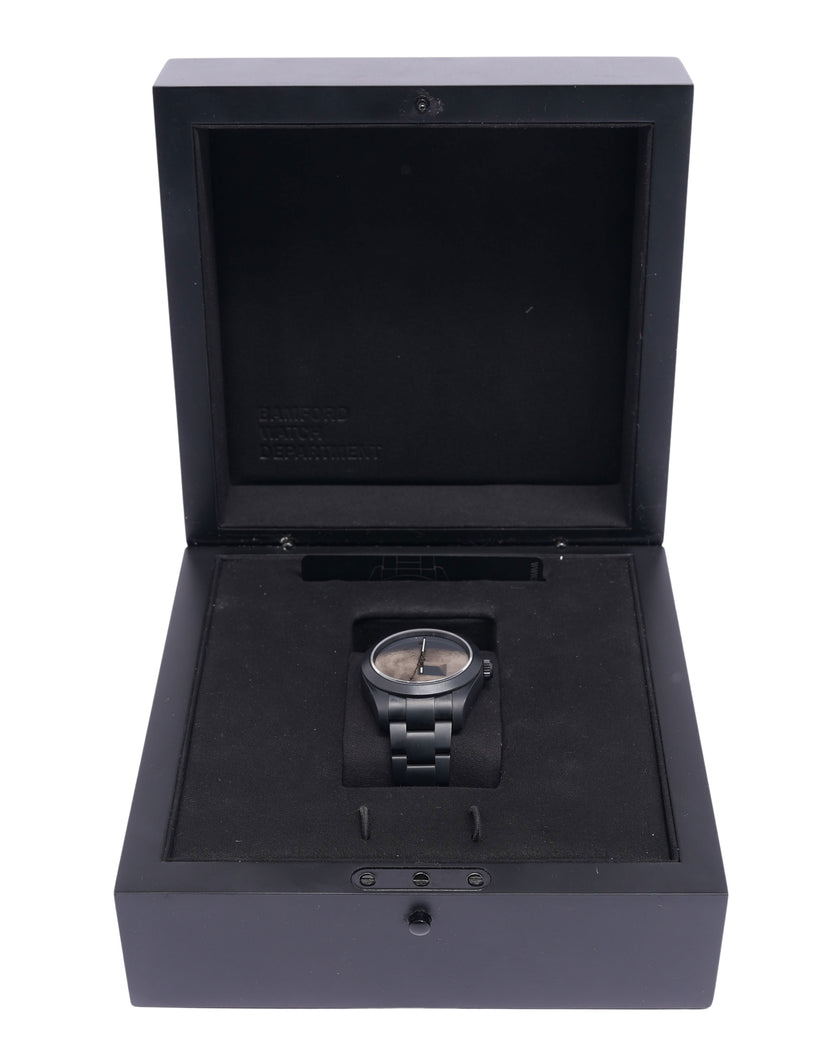 Bamford Watch Department Daniel Arsham THE BLACK MOON Milguass 40mm Watch