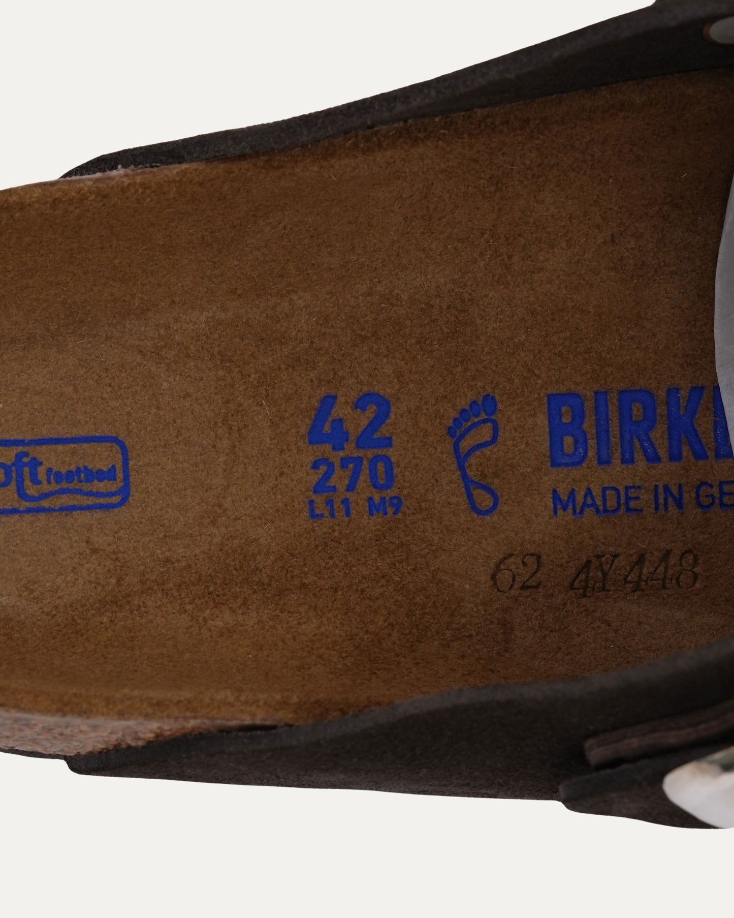 Cross Embellished Birkenstock Boston Suede Mule