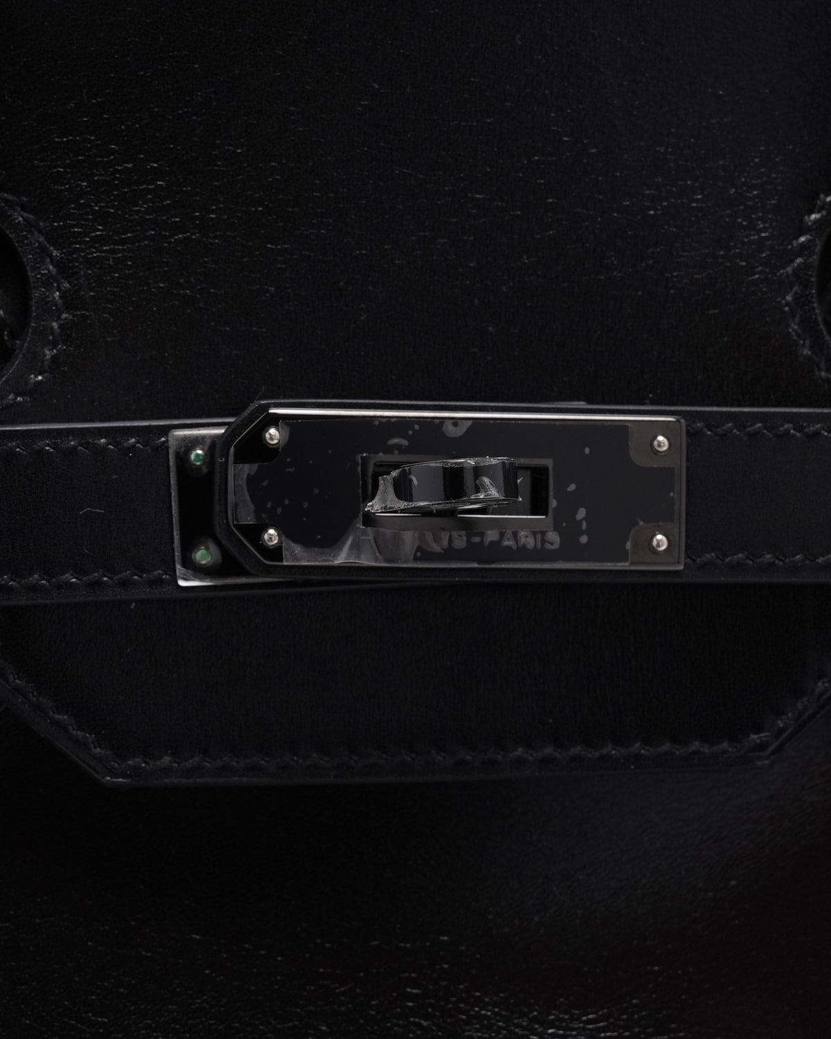 Box Leather Birkin 35 So Black PVD Hardware