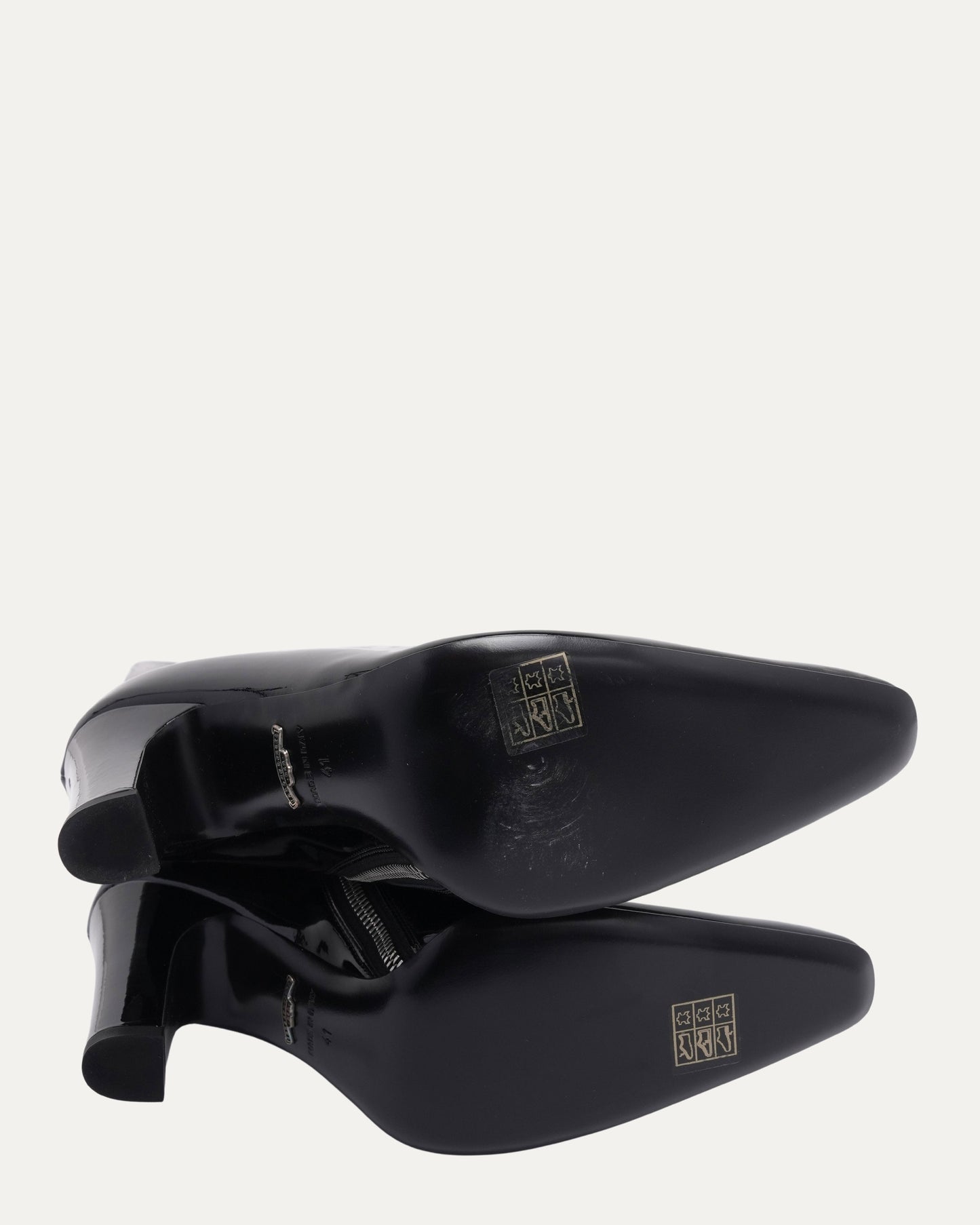 Patent Leather Dagger Embellished Sugar Jones Boots