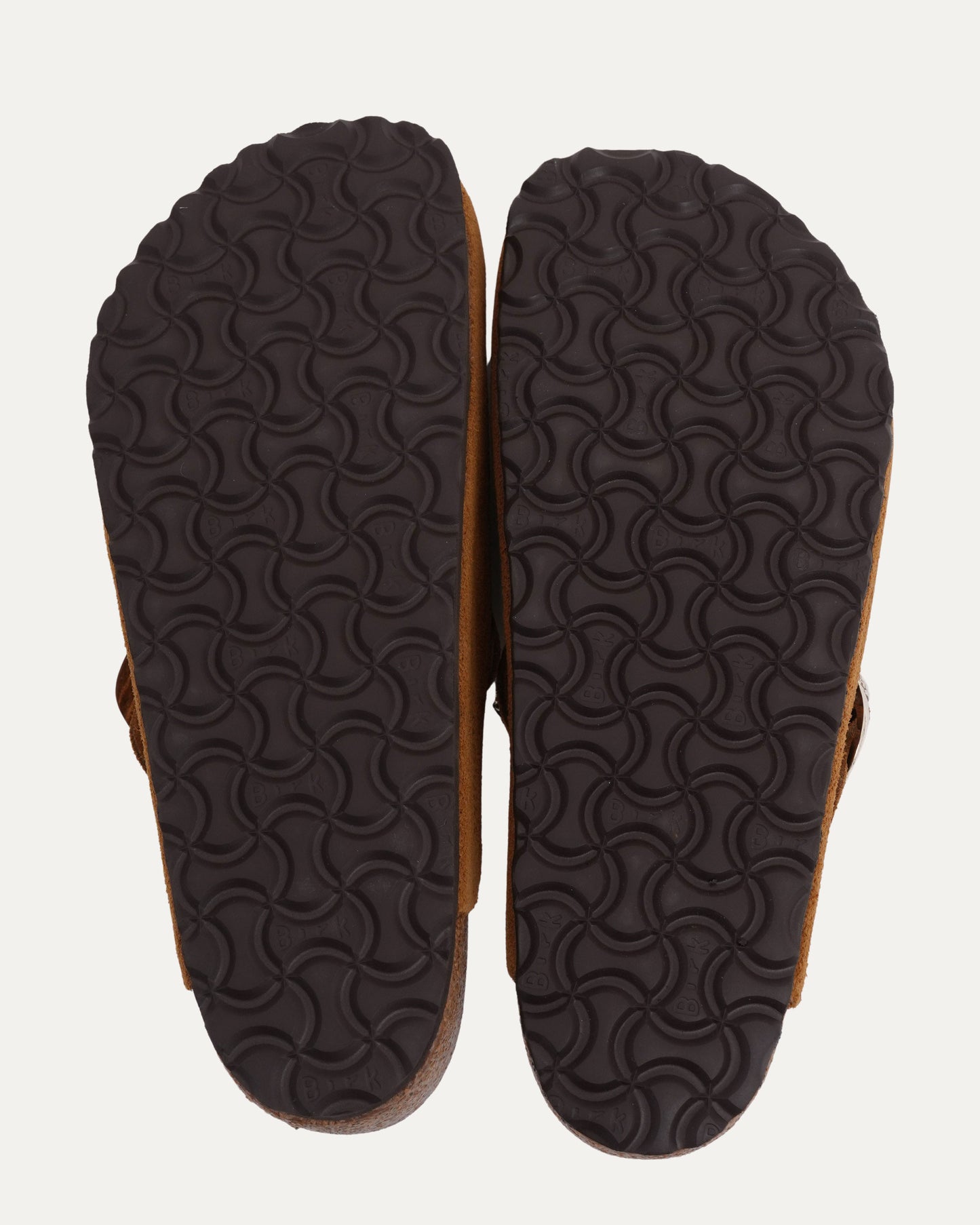 Cross Embellished Birkenstock Boston Suede Mule