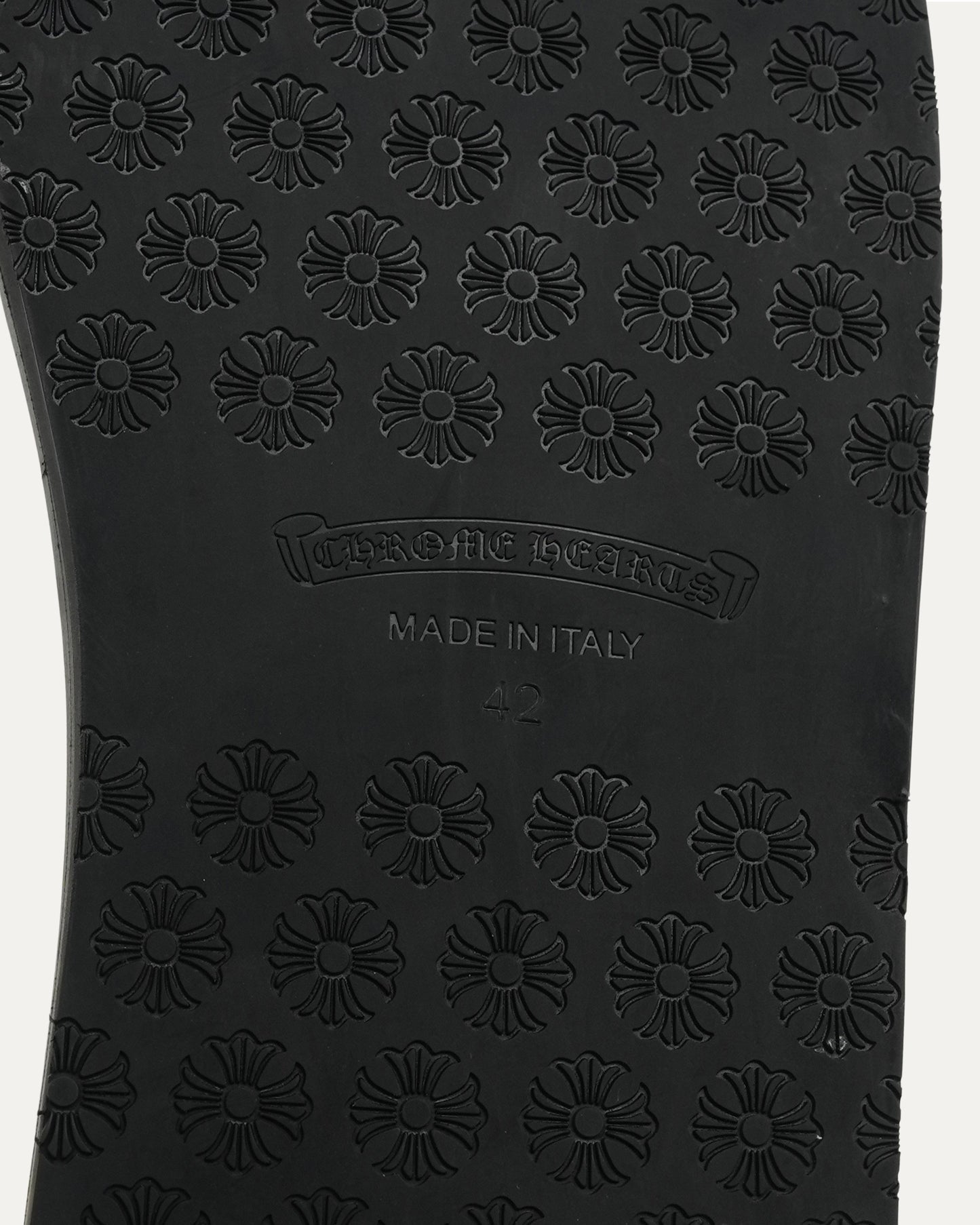 Plus Cross Patch Leather Slides