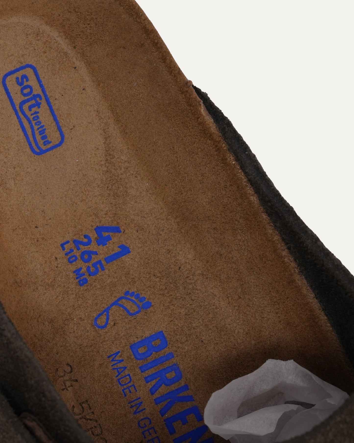 Cross Embellished Birkenstock Boston Suede Mulle