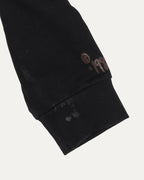 Vertical Logo Glitter Print Zip Up Hoodie