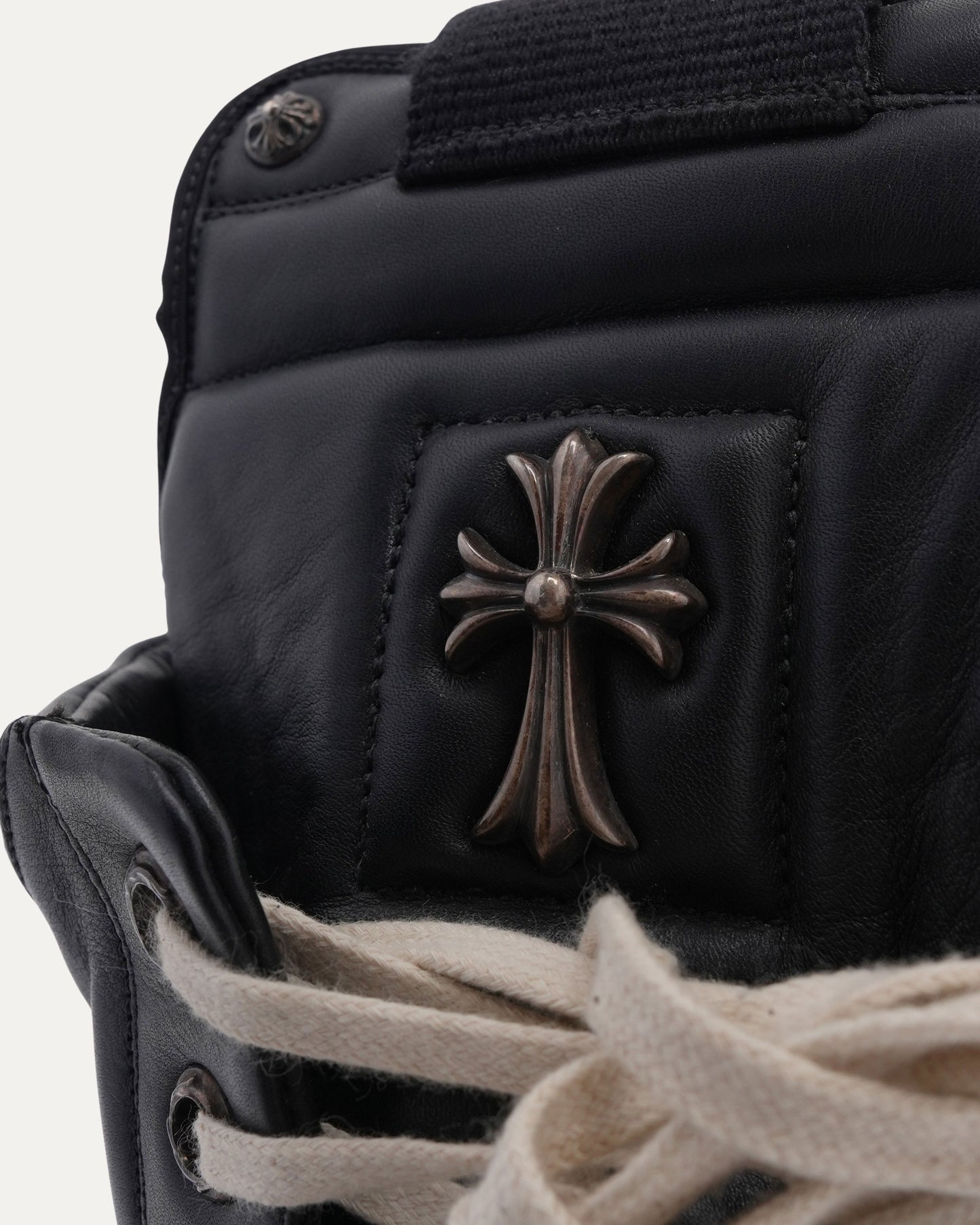 Rick Owens Cross Embellished Geobasket Sneakers