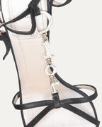 Rhinestone Spell Out Sandals